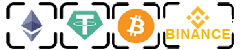 USDT, BTC, ETH (10% de réduction supplémentaire)