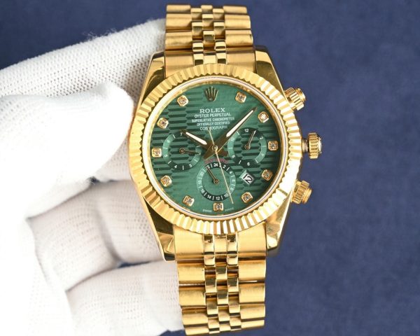 Rolex Daytona 40mm Gold/Green/White Dial 126509 – Image 4