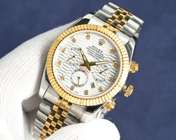 Rolex Daytona 40mm Gold/Green/White Dial 126509 – Image 7