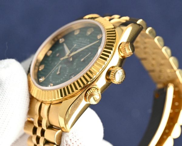 Rolex Daytona 40mm Gold/Green/White Dial 126509 – Image 8