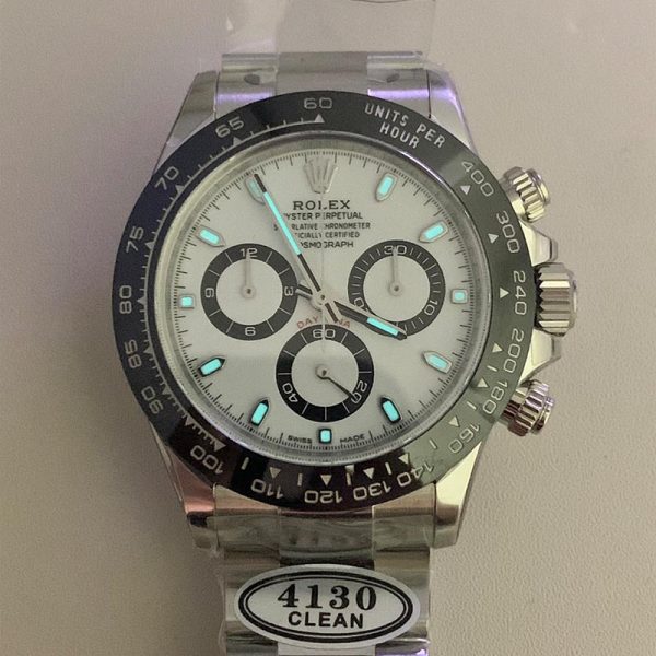 Rolex Daytona 40mm White Panda 4130 Clean Factory m116500ln-0001 40mm - Image 8