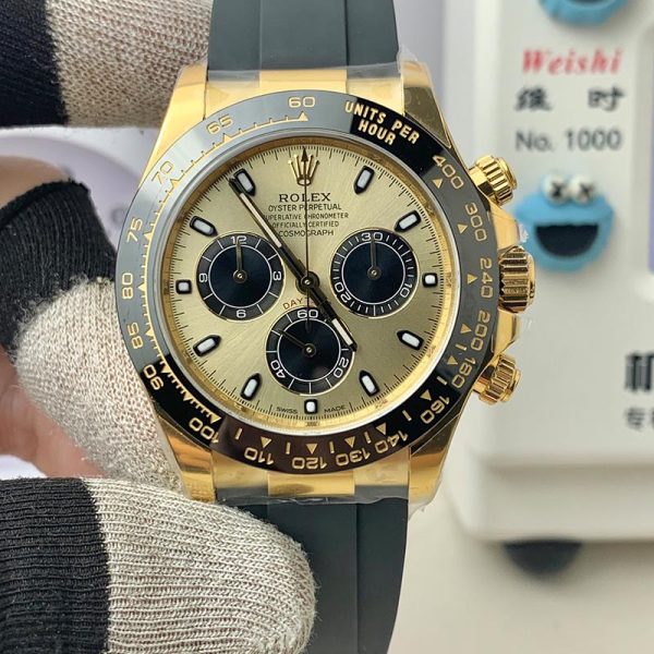 Rolex Daytona Yellow Gold Gold 4130 Clean Factory 116518LN Watch