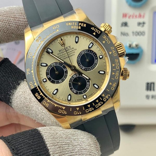 Rolex Daytona Yellow Gold Gold 4130 Clean Factory 116518LN Watch - Image 8