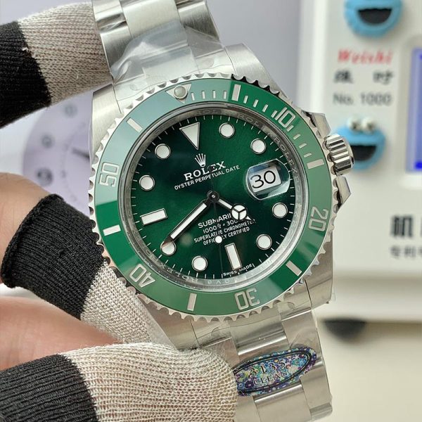 Rolex Submariner Date 3135 Clean Factory 116610 LV Green - Image 6