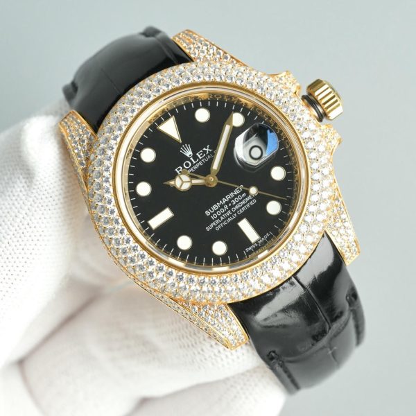 Rolex Submariner Date 116610LN Stainless Steel Black Dial Diamond Bezel - Image 3