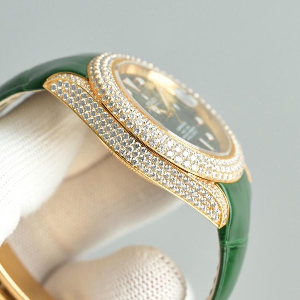 Rolex Submariner Date 116610LN Stainless Steel Green Dial Diamond Bezel - Image 7