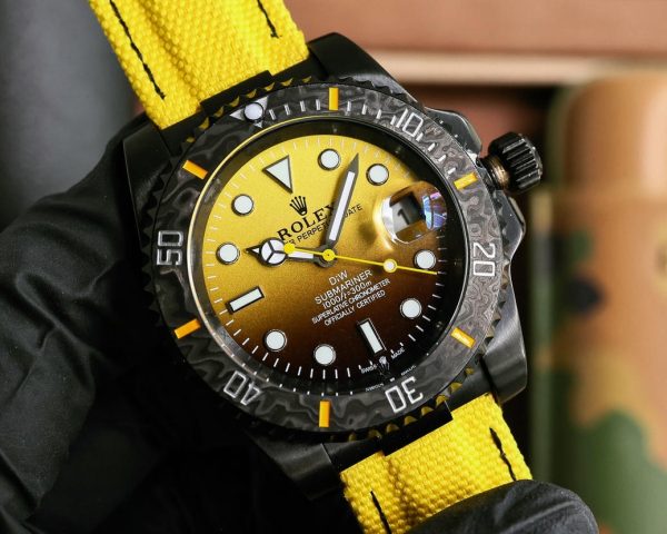 DiW Rolex Submariner Parakeet 40mm 904L Black Stainless Steel Bezel - immagine 3