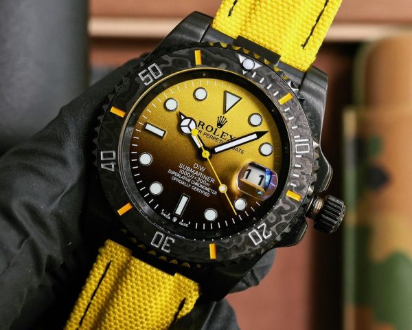 DiW Rolex Submariner Parakeet 40mm 904L Black Stainless Steel Bezel - immagine 4