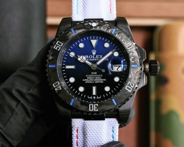 DiW Rolex Submariner Parakeet 40mm 904L Black Stainless Steel Bezel - immagine 10