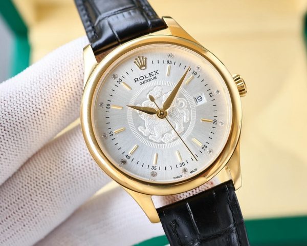 Rolex 1908 40mm Gold/White Dial 39mm 18k White Gold - Image 3
