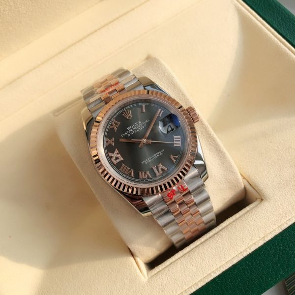 Rolex  Datejust 36 Roman Numeral Diamond Jubilee Watch 126281 - Image 3