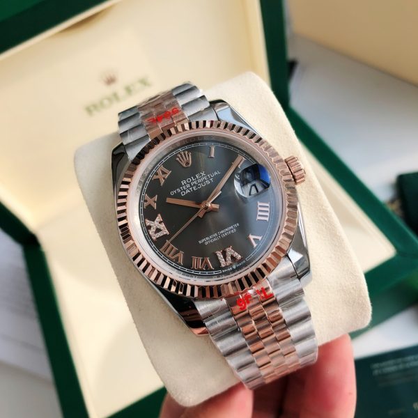 Rolex  Datejust 36 Roman Numeral Diamond Jubilee Watch 126281 - Image 5