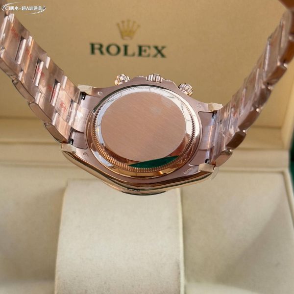 Rolex Daytona 116576TBR Rose Gold Oyster Perpetual Daytona Platinum Diamond Bezel – Image 8
